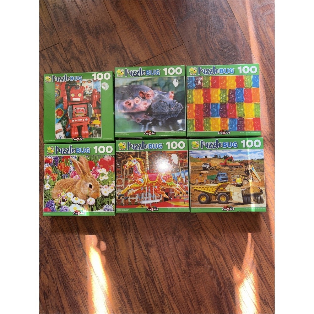 CraZArt Puzzle Bug 100 Piece Puzzle Bundle - NEW